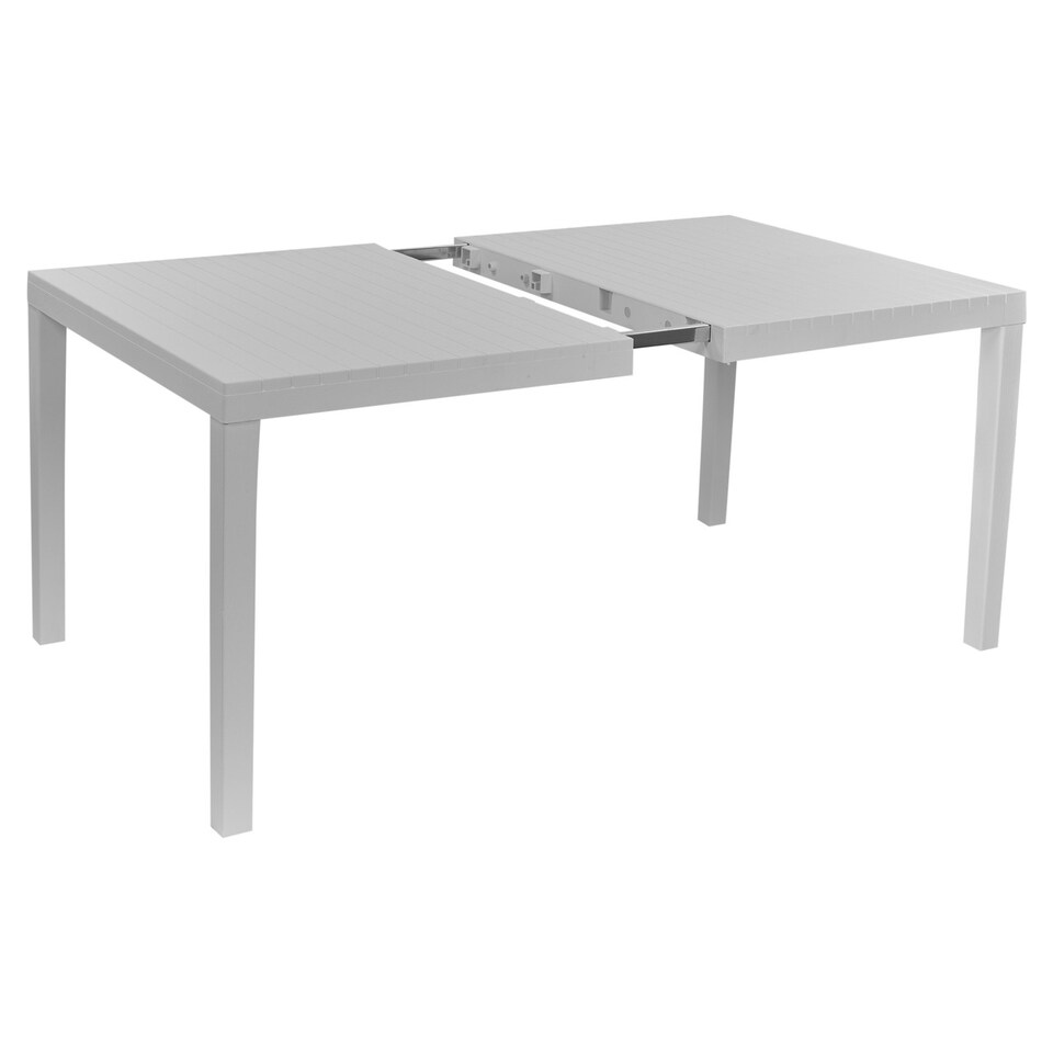 image 1 of Large 2.2M 10-Seater Plastic Adjustable Outdoor Dining Table | White | 1