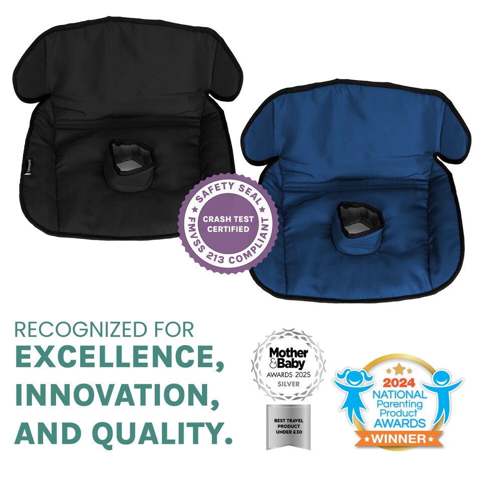 image 1 of Lynmark Potty Training Car Seat Protector Cover with Middle Buckle Hole | Black | Navy | Universal | 2