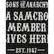 image 2 of Sons Of Anarchy Door Mat - Black/White - One Size