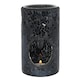 image 1 of Something Different Crackle-Effect Pillar Oil Burner - Black - One Size