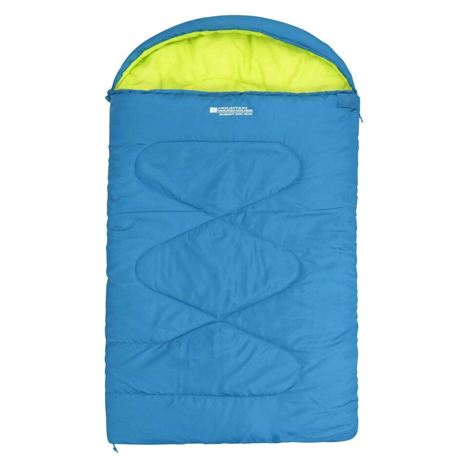 image 1 of Mountain Warehouse Summit Sleeping Bag Lightweight Outdoor Mini Square Camping Blue | Cobalt