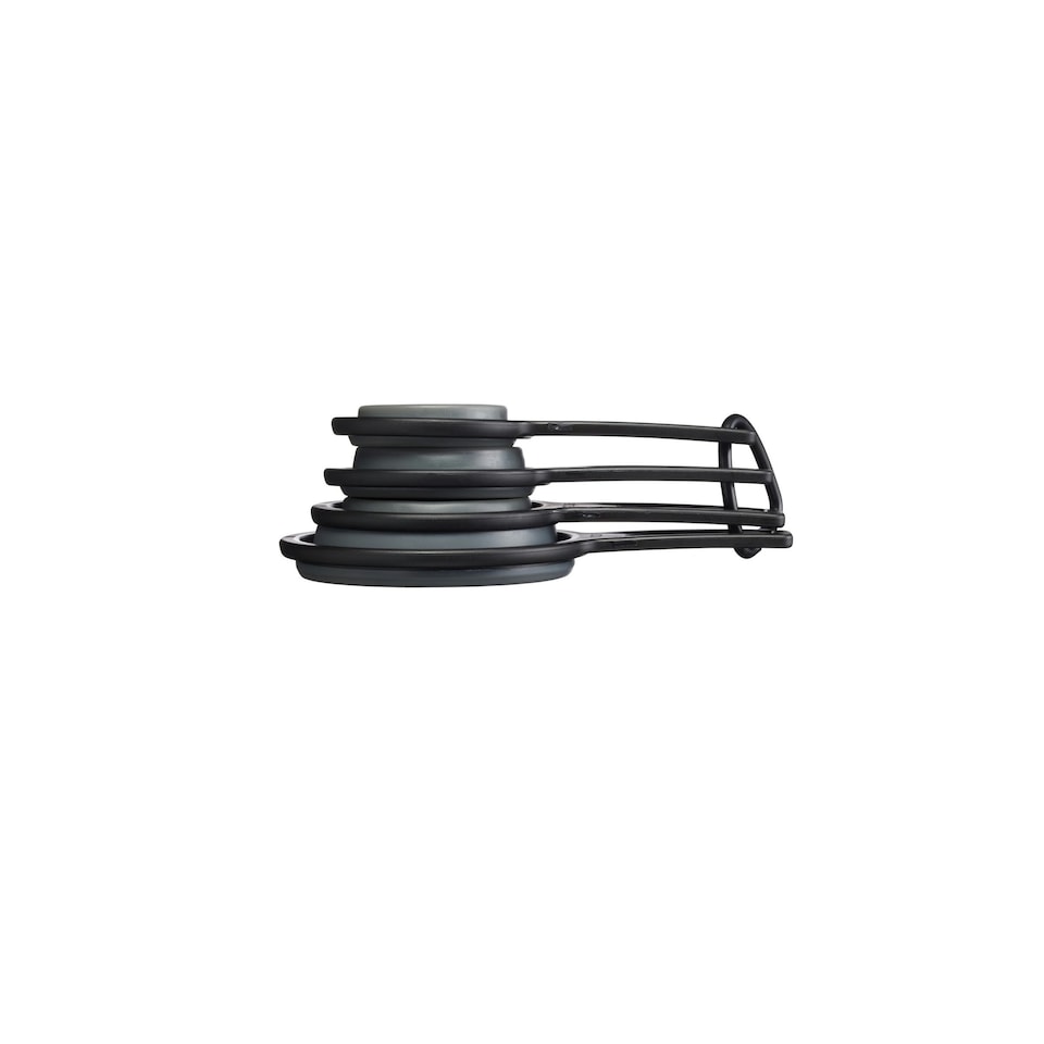image 1 of MasterClass Measuring Cup Set Black Collapsible 4 Piece Black