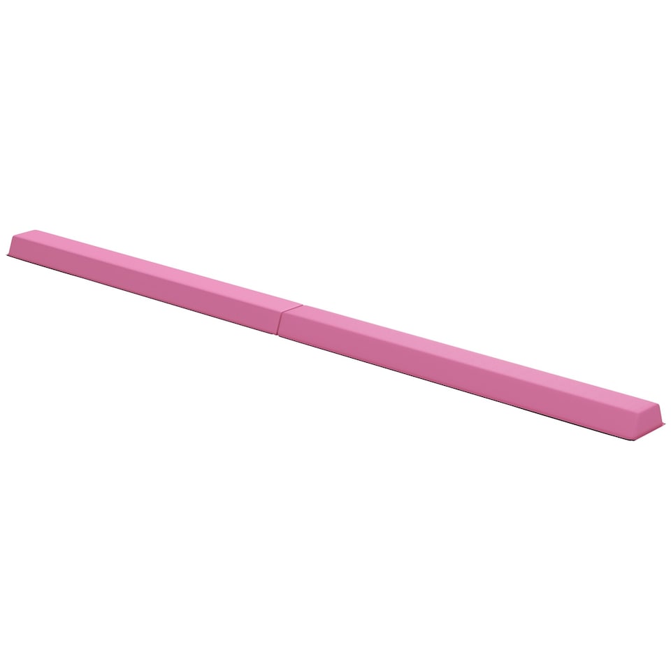 image 1 of SPORTNOW 7.7FT Folding Gymnastics Balance Beam with Anti-Slip Base, Pink