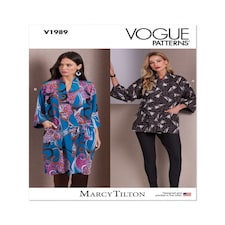 Vogue 1989 Paper Sewing Pattern – Women’s Jacket, Size A (XS–S–M–L–XL–XXL), Easy