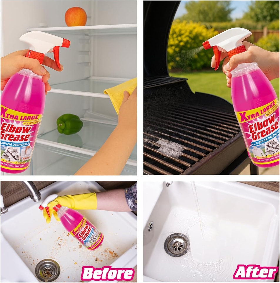 image 1 of Elbow Grease Pink All Purpose Degreaser Spray 1l
