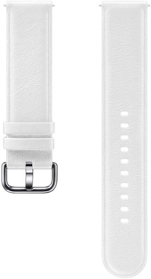 image 1 of Samsung Galaxy Watch Active 2 Leather Band 20mm White - ET-SLR82MWEGWW