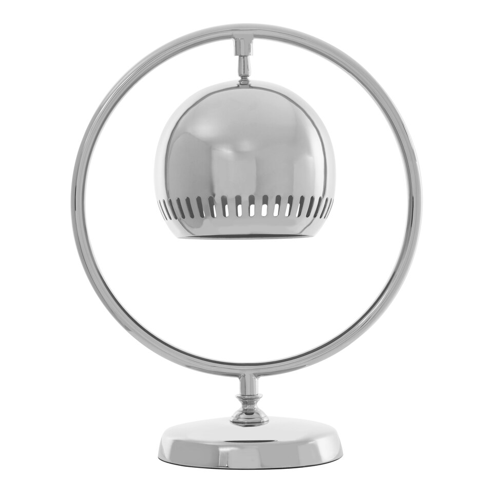 image 1 of Interiors by Premier Circle Table Lamp Silver