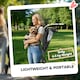 image 4 of PawHut Lightweight Foldable Dog Stroller for Mini Dogs Grey