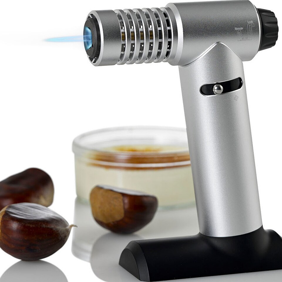 image 1 of AdHoc Flambe Metal Burner Brulee - Silver