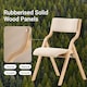 image 4 of SoBuy FST40-W,Folding Dining Chairs Wooden Padded Chair with Backrest