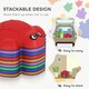 image 4 of AIYAPLAY 9-Piece Kids Stepping Stones, Turtle-Shaped Stackable River Stone