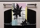 image 2 of Geometric Shape & Leaf Print (Kitchen Towel)