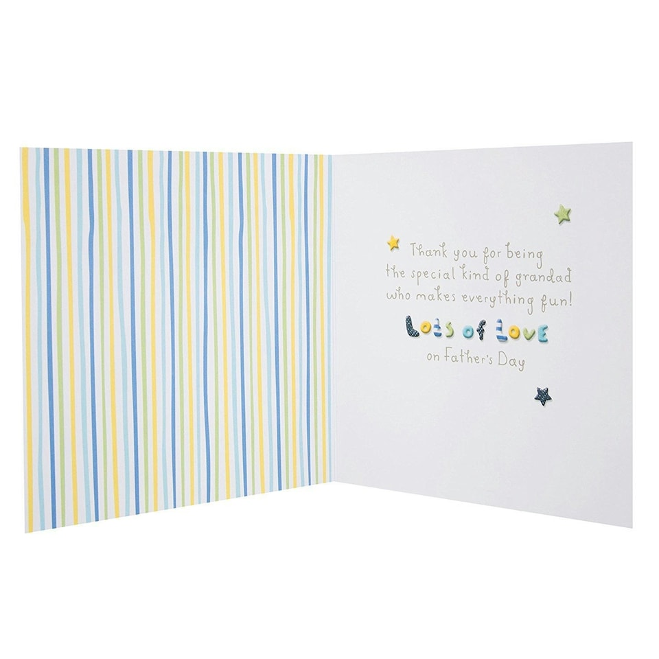 image 1 of Hallmark Grandad Father's Day Card 'Lucky Boy' Medium