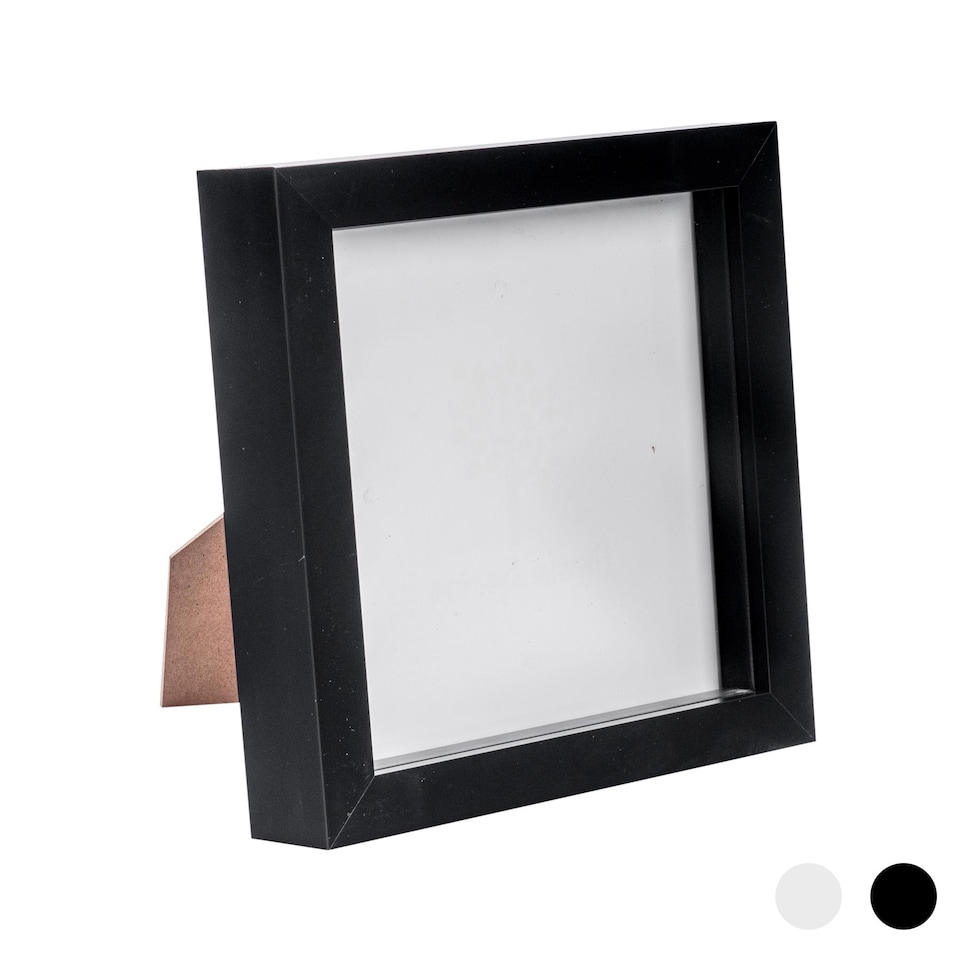 image 1 of Nicola Spring 3D Box Photo Frame - 6 x 6" - Black