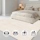 image 4 of Short Pile Rectangular Lined Pattern Rug 120x160cm