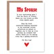 image 1 of Greeting Card Love Poem Gamer Nerd Spouse Romantic Poetry Anniversary