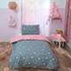 image 2 of OHS Galaxy Stars Print Duvet Cover and Pillowcase Set, Junior - Multi