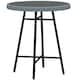 image 1 of Outsunny PE Rattan Side Table for Indoor, Outdoor, Balcony, Patio, Grey