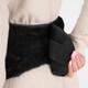 image 5 of OHS 1L Extra Long Hot Water Bottle & Soft Winter Warm Faux Fur Cover Body Wrap - Black