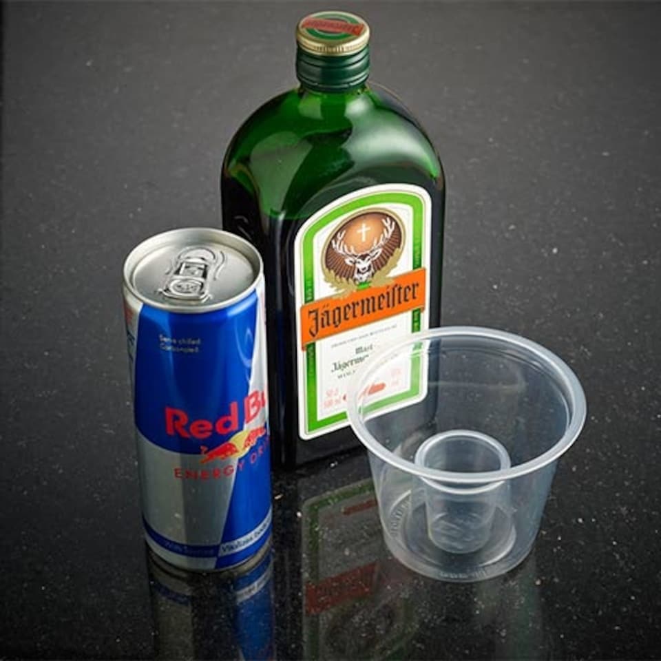 image 1 of Clear Plastic Non-Shatter Bomb Shot Glasses 200ml - Pack of 50