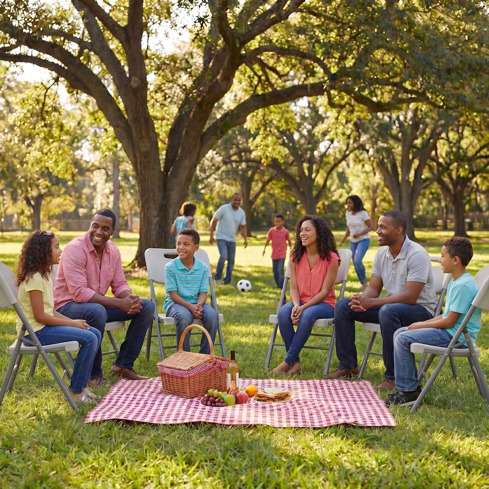 image 1 of Home Vida Set of 6 Folding Chairs
