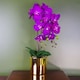 image 1 of Artificial Orchid Large Purple Gold 52cm Botanik