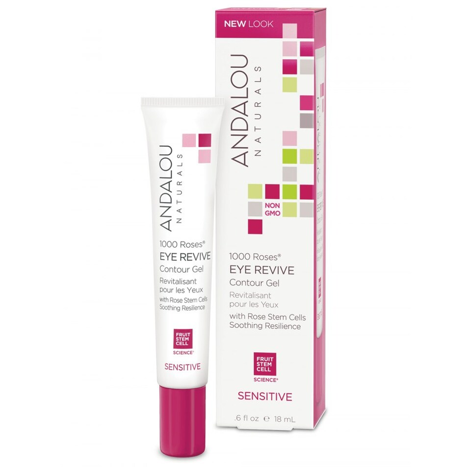 image 1 of Andalou Naturals 1000 Roses Eye Revive Sensitive Contour Gel 18ml