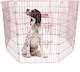 image 2 of Actiaspet Pink Metal Drop Pin Play Pen Available in 4 Different Sizes (Pink, Large, 8)