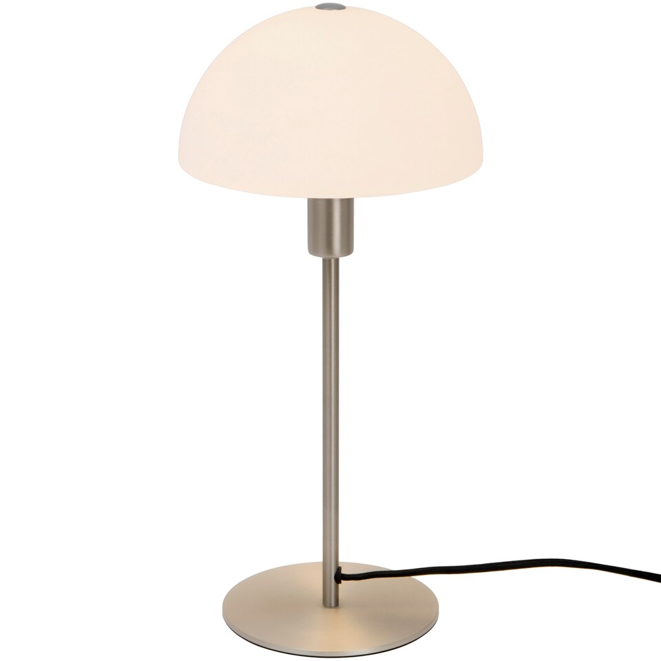 image 1 of Nordlux Ellen Indoor Table Lamp Silver Metal E14 Dome Shade - Mains Powered, IP20 | Silver | Steel