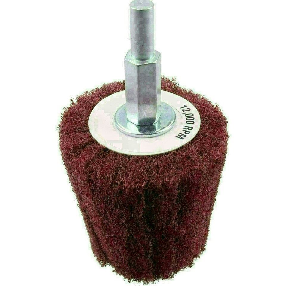 image 1 of Goblet Shaped Sanding Polishing Cleaning Mop 50mm Width 240 Grit 6mm Shank 1pk