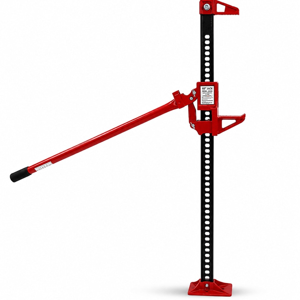 image 1 of 48 Inch High Lift 3 Tonne 4x4 Heavy Duty Tractor Farm Jack | Red