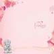 image 2 of Bears Sat Together Open Valentine's Day Card