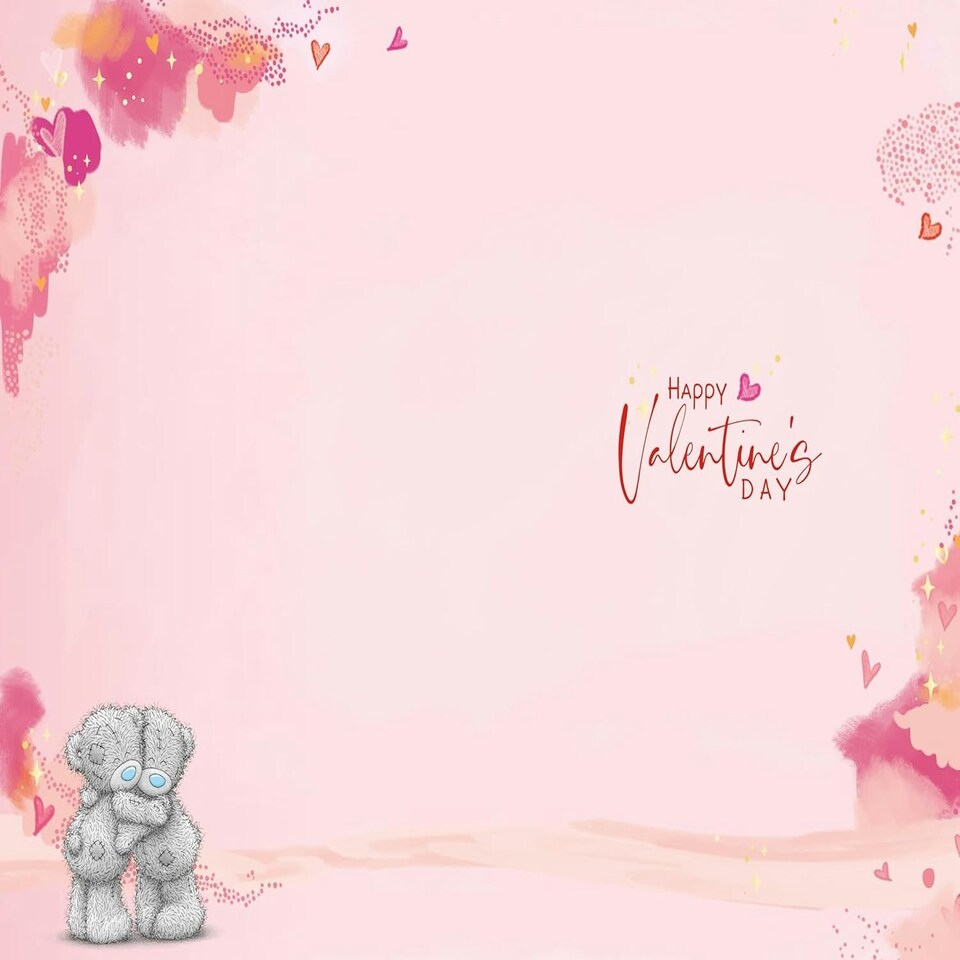 image 1 of Bears Sat Together Open Valentine's Day Card