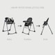 image 9 of Allis Baby Lola 2-in-1 Highchair Feeding Chair - Black | Black | One Size | 1