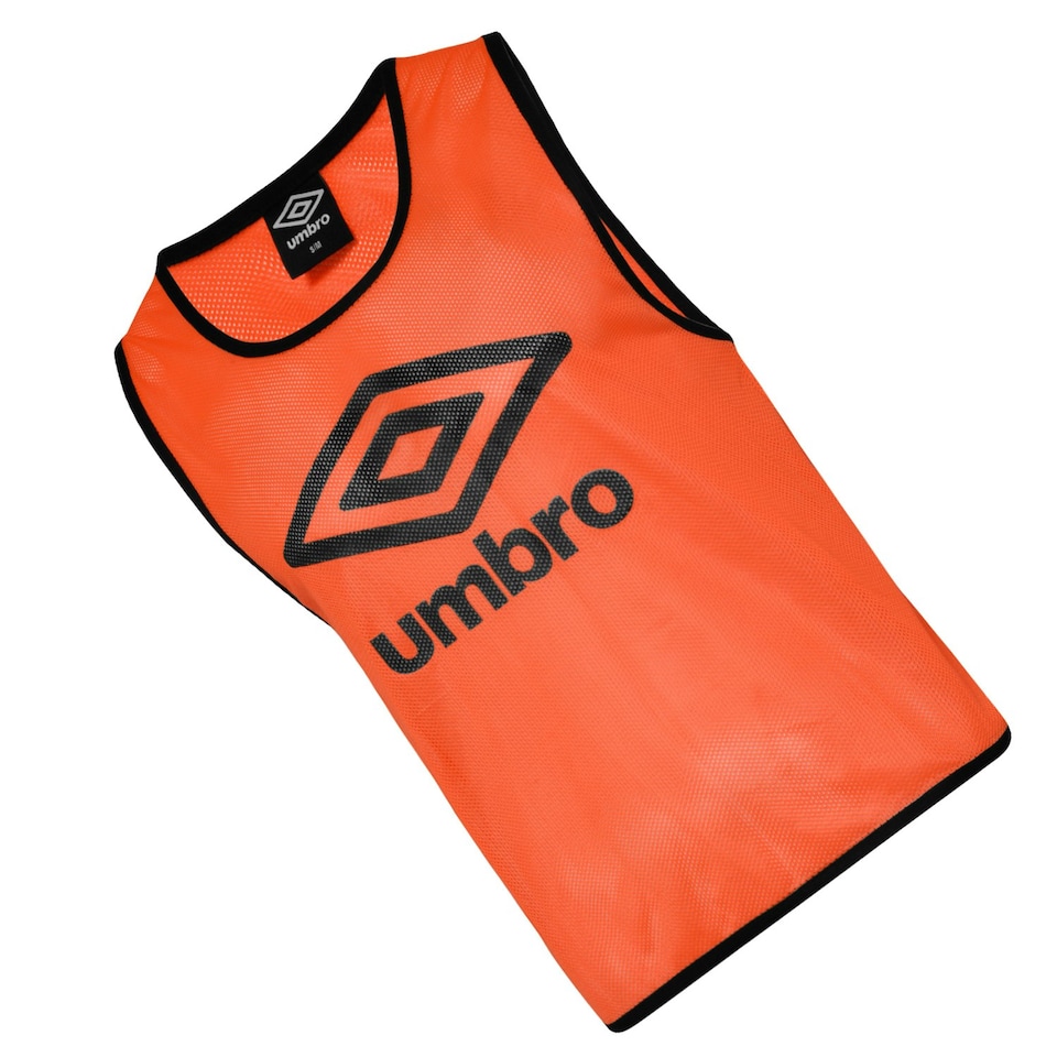 image 1 of Umbro Unisex Adult Training Bib - Fluorescent Orange/Black - L-XL