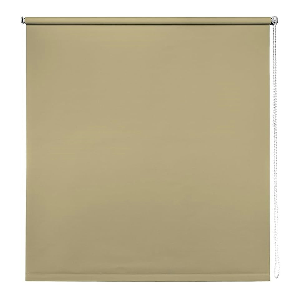 image 1 of 100cm Taupe Trimmable Thermal Blackout Roller Blinds Grey | Grey