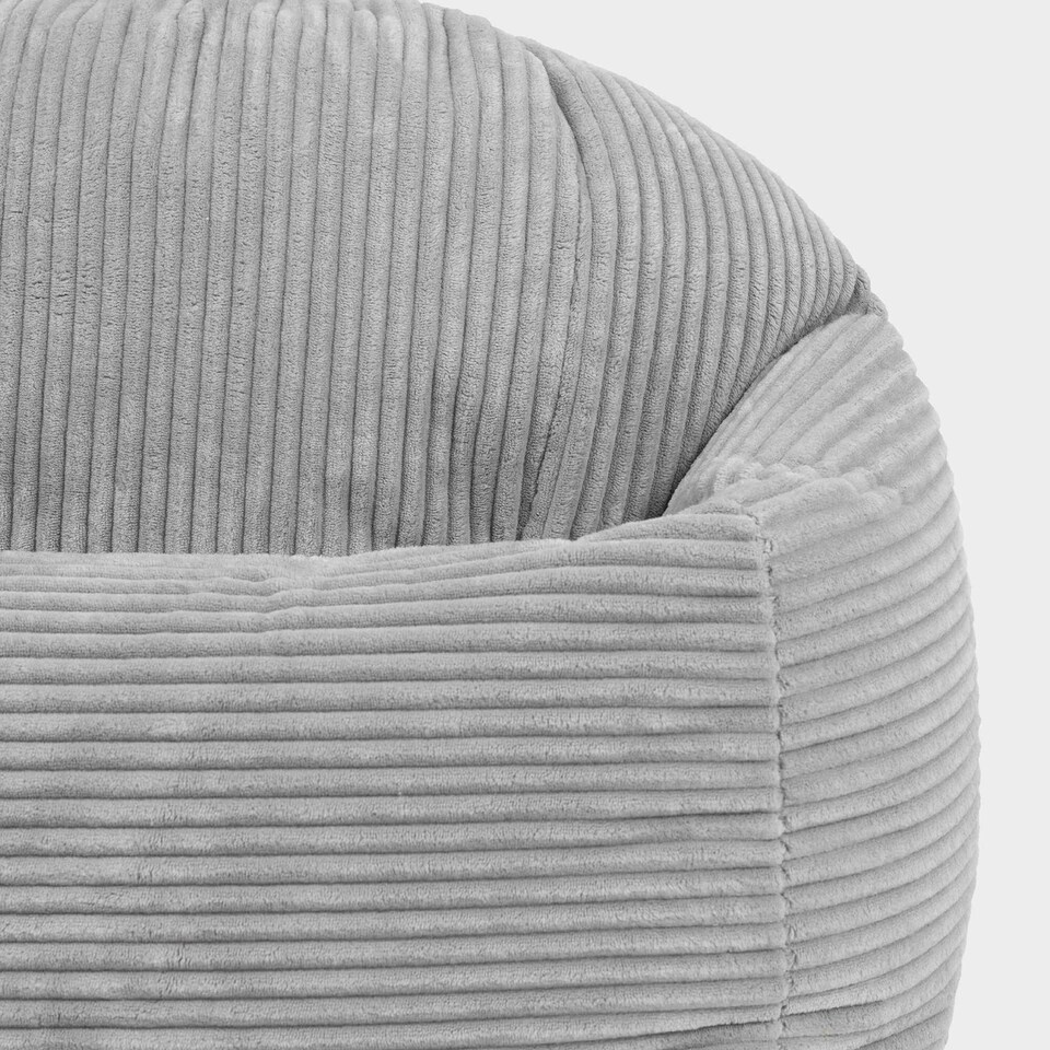 image 1 of Kids High Rest Beanbag Corduroy Light Grey | Grey | Grey | 1