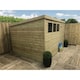 image 3 of 10 x 8 Garden Shed Pressure Treated T&G PENT Wooden Garden Shed - 3 Windows + Single Door (10' x 8' / 10ft x 8ft) (10x8)