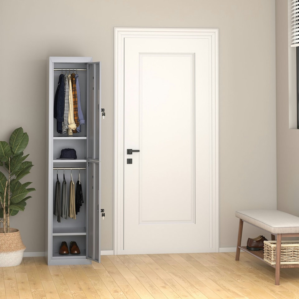 image 1 of Vinsetto 1.8m Locker Office Cabinet Storage Cold Rolled Steel
