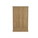 image 1 of Devon 3 Door 2 Drawer Wardrobe - Particle Board - L56 x W112.9 x H181.5 cm - Oak Brown