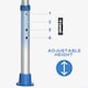 image 10 of HOMCOM Adjustable Shower Stool with Foot Pads for Elderly Disabled Blue