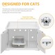 image 5 of Yaheetech Cat Decorative Litter Box White | One Size