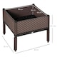 image 7 of Outsunny Set of 2 Raised Garden Bed Elevated Planter Box for Flower, Vegetables