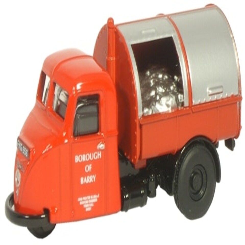 Oxford Diecast Scammell Scarab Dustcart Borough of Barry