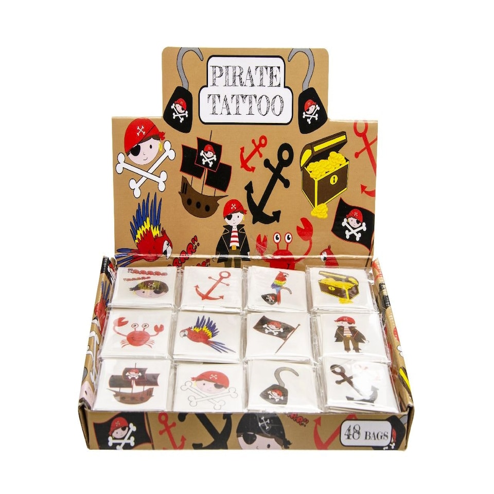 image 1 of 144 Pieces Pirate Tattoos