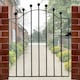 image 3 of Living and Home Modern Metal Garden Gate Fence Gate - Black