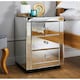image 2 of Furniturebox Italian Mirrored Bedside Table