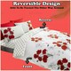 image 6 of VELVETIO Poppy Flower Duvet Cover Set Reversible Polycotton Easy Care Beddings Red | Super King
