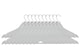 image 1 of Interiors by Premier Set Of 20 Matte White Clothes Hangers, Durable Plastic Hangers With Notches And Rotating Hooks,