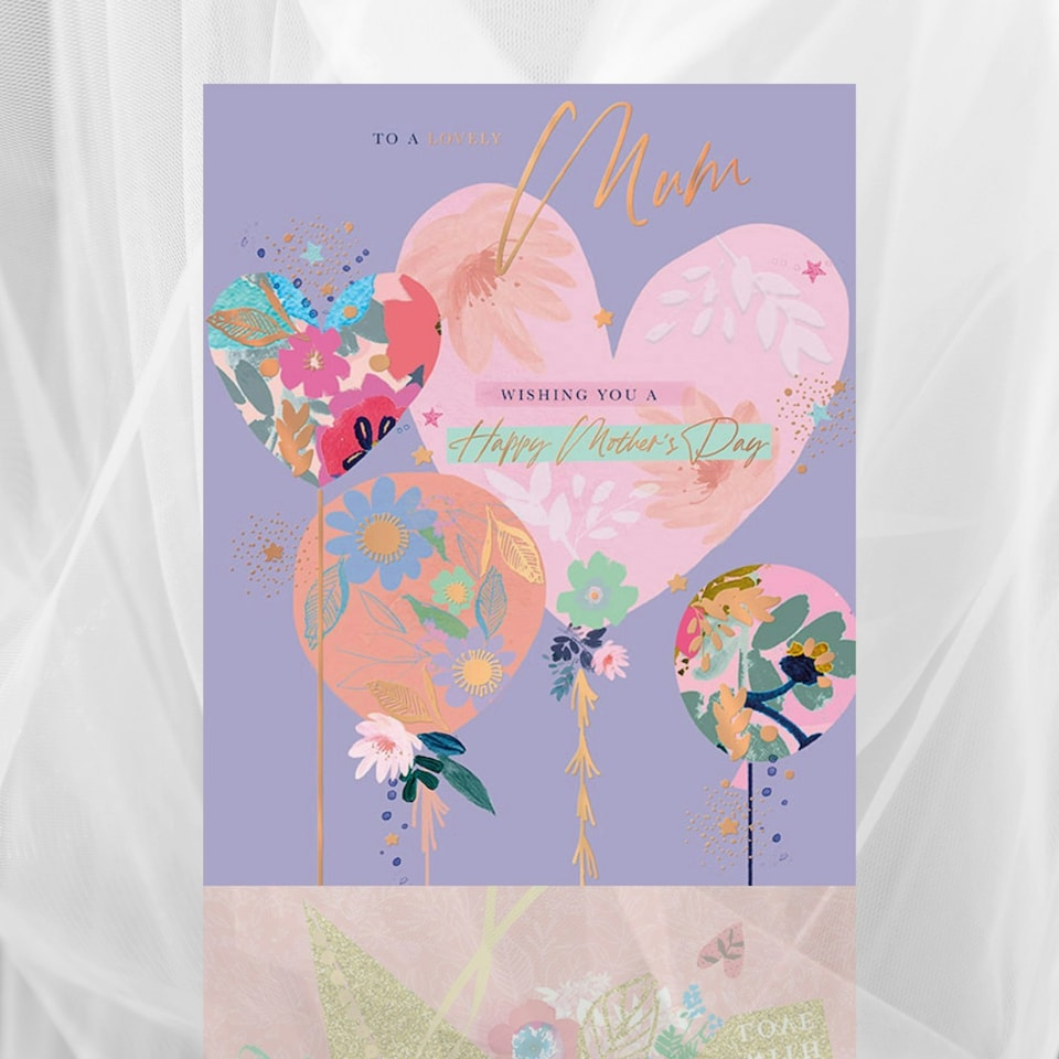 image 1 of Words 'n' Wishes Mother's Day Card to my Mum on Mother's Day, 23 x 19 cms, Multi-coloured